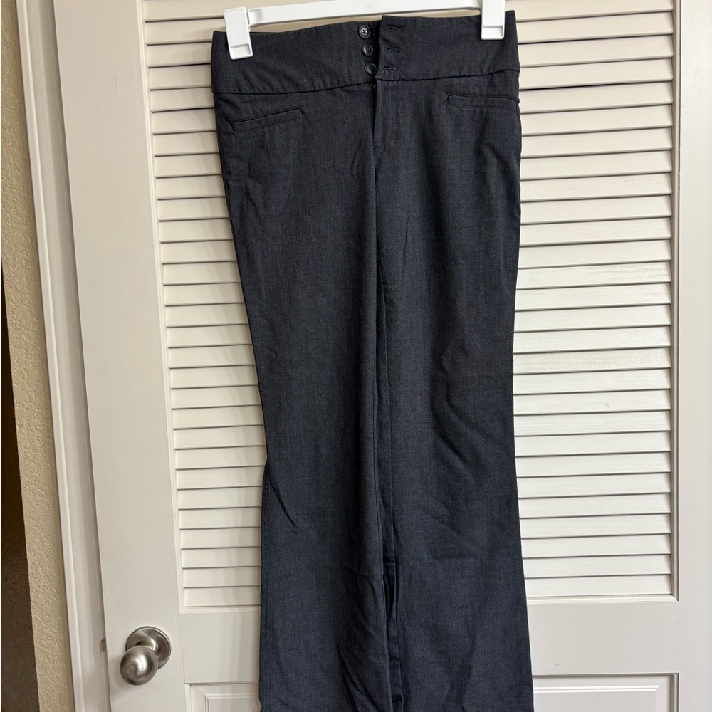 Stylish Gray Button-Up Pants